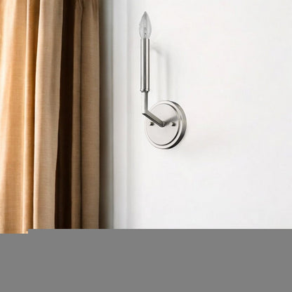 Minimalist Silver Wall Sconce