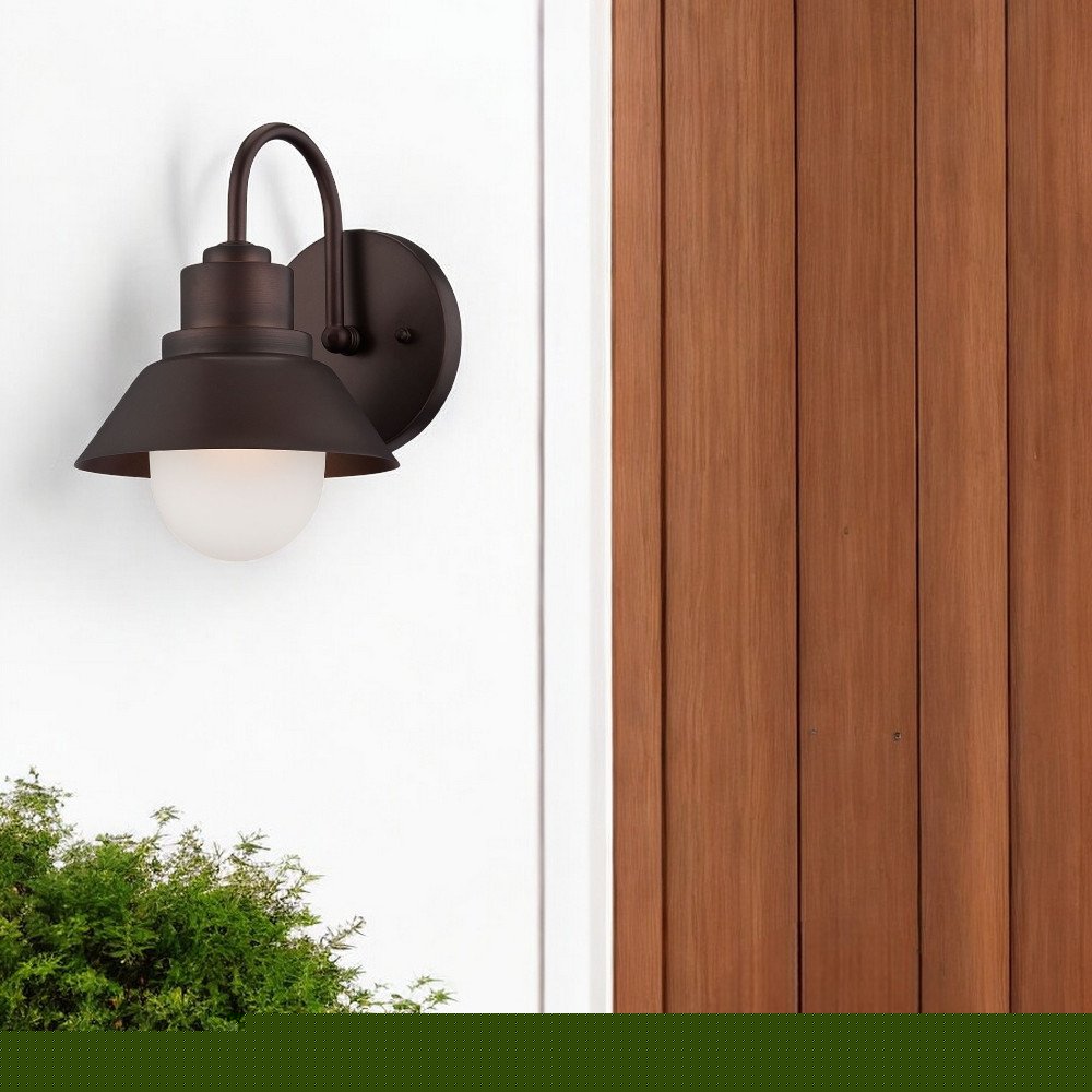 Bronze Lamp Shade Wall Light