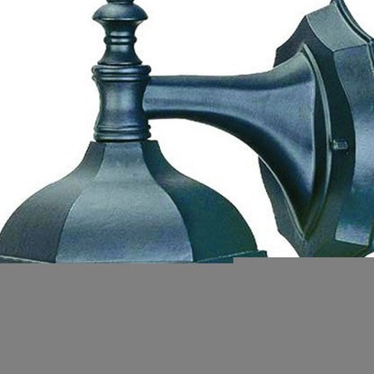 Matte Black Hanging Carousel Lantern Wall Light