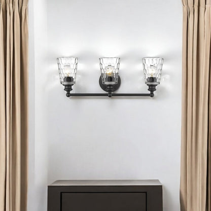 Mae 3-Light Matte Black Vanity