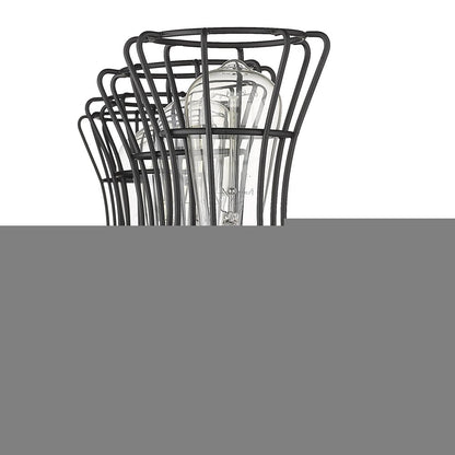 Piers 4-Light Matte Black Vanity