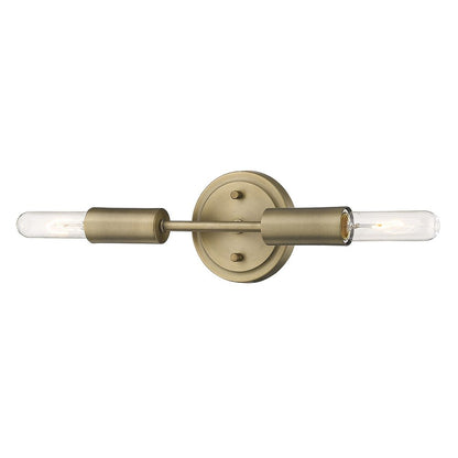 5" Gold Metal Vanity Flush Mounted Sconce