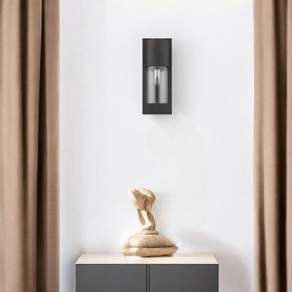 Contemporary Antique Bronze and Glass Wall Light