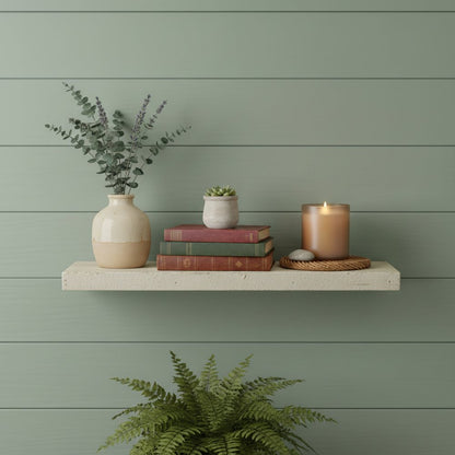 8" Solid Wood Wall Mounted Shelving Unit