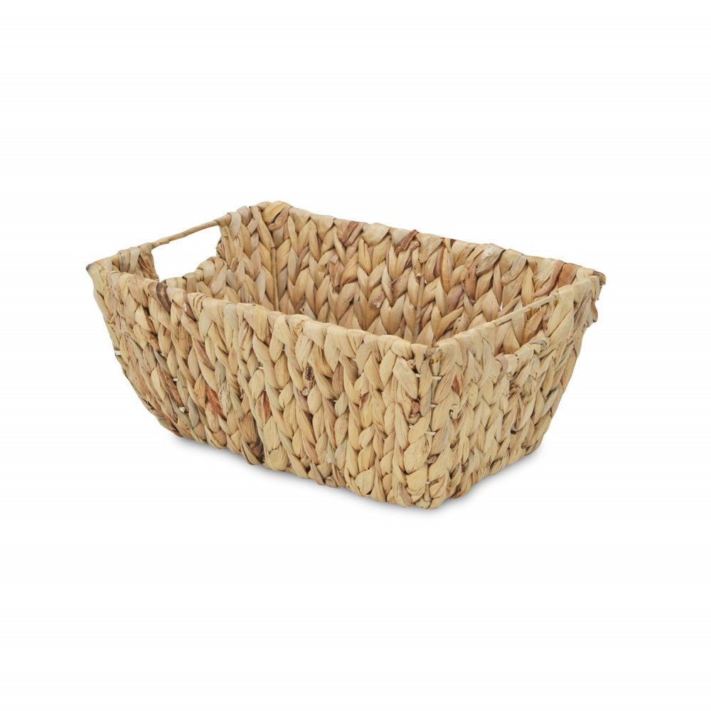 14" Brown Water Hyacinth Basket