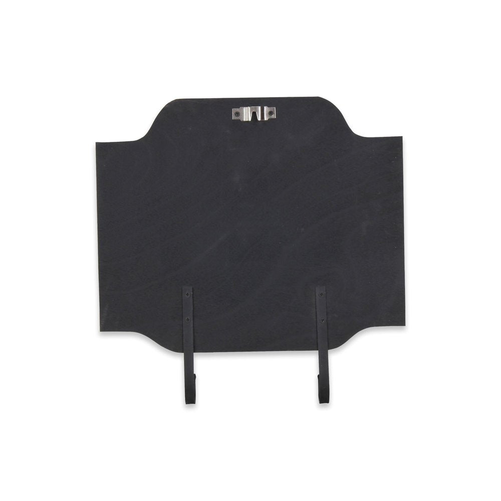 14" Brown And Gray Metal And Solid Wood Mail Box With Lid