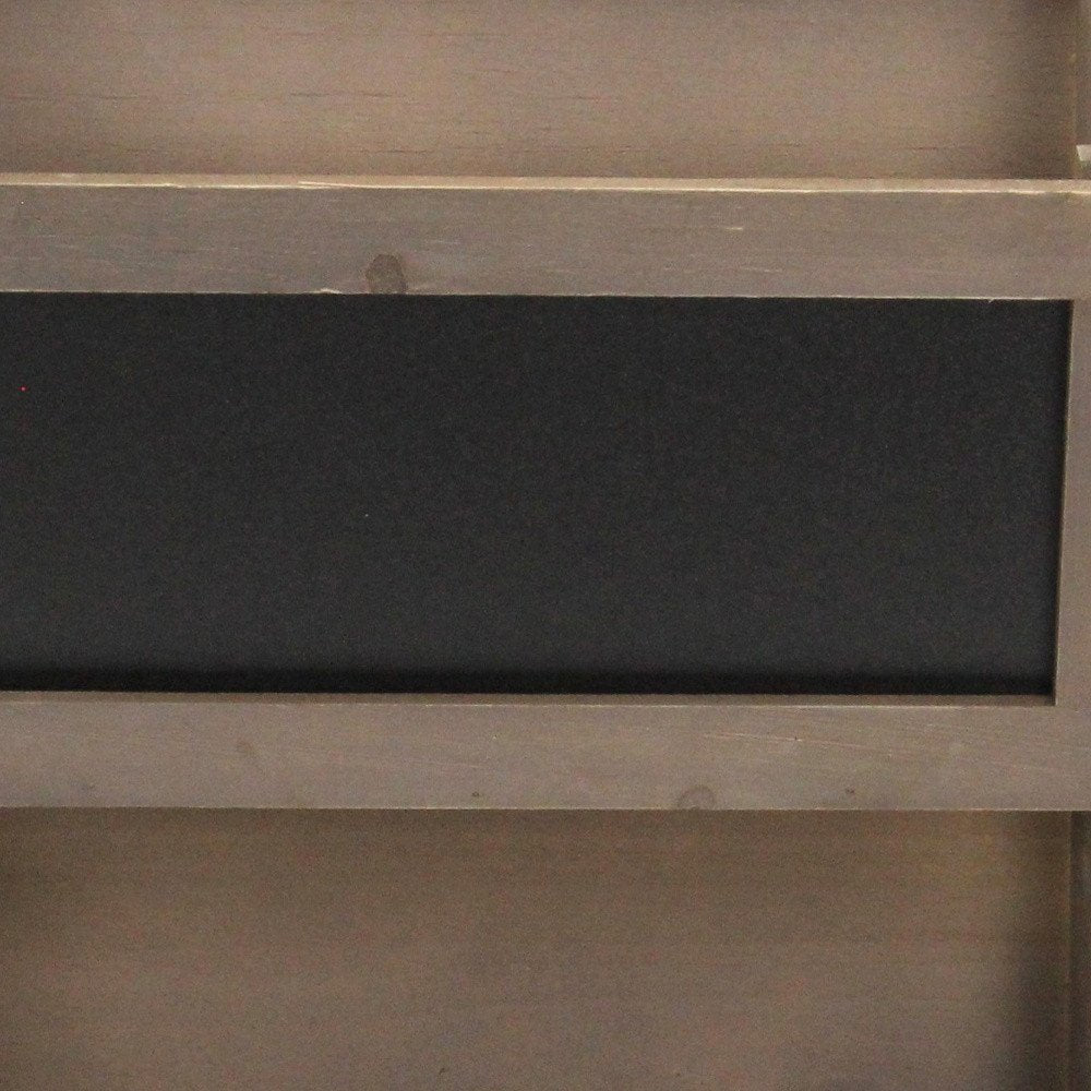 Set of Two Brown Solid Wood File Organizer