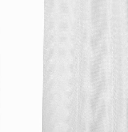 Luxurious White Waffle Weave Shower Curtain