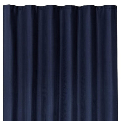 Luxurious Navy Waffle Weave Shower Curtain