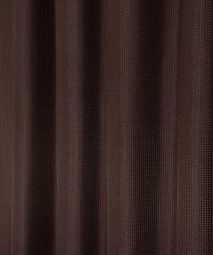 Luxurious Brown Waffle Weave Shower Curtain