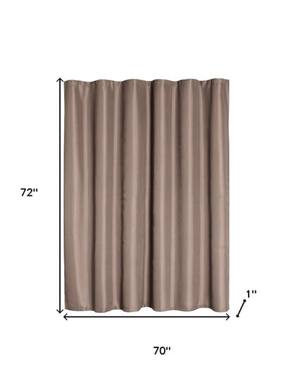 Luxurious Mocha Waffle Weave Shower Curtain