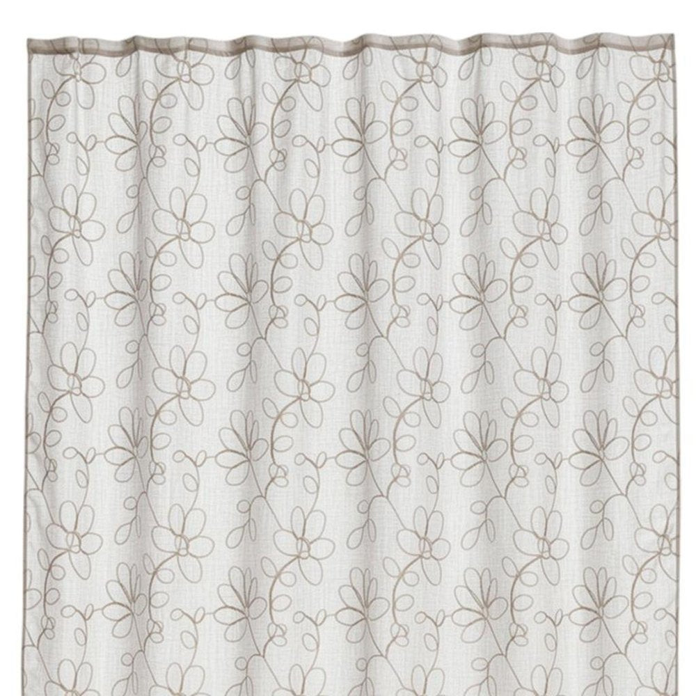 72" Linen Polyester Shower Curtain