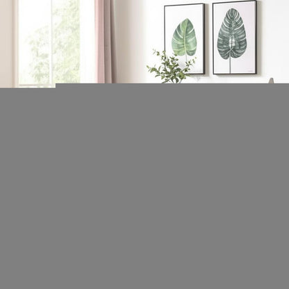 Set of Two Gray and Brown Upholstered Faux Leather Dining Side Chairs