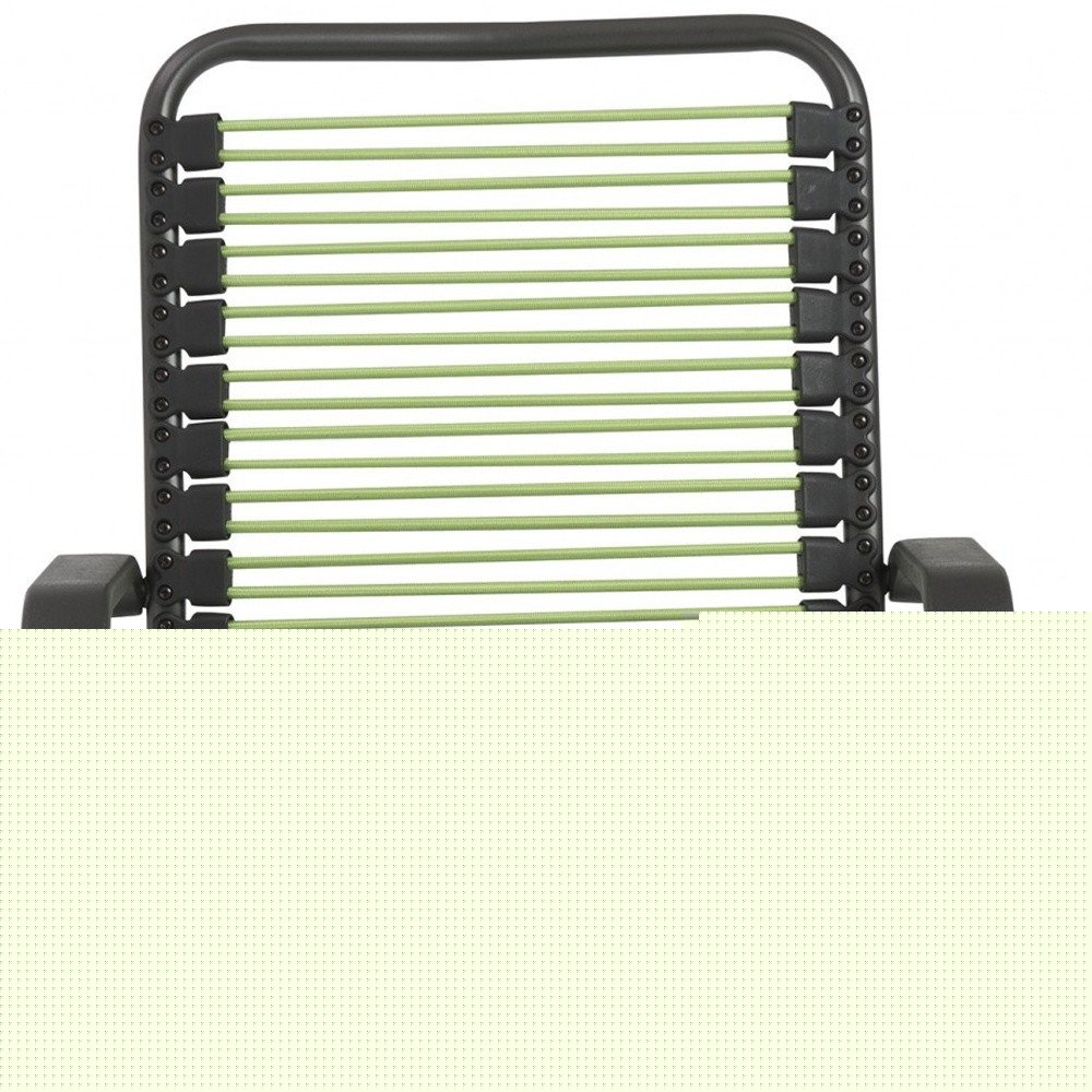 Green and Black Adjustable Swivel Bungee Rolling Office Chair