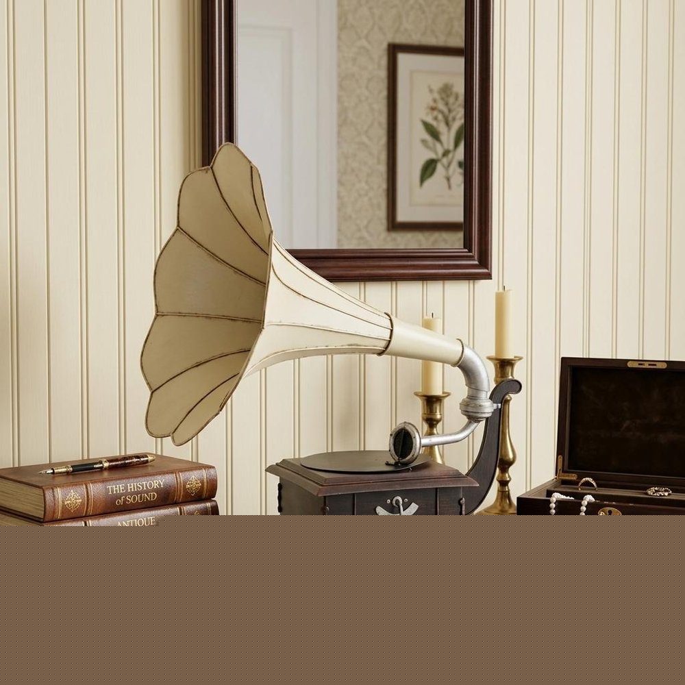 c1911 HMV Gramophone Built to Scale Model Sculpture