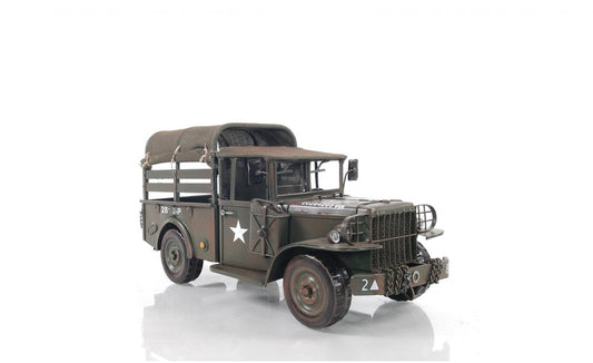 7" Green Metal Hand Painted Model Car