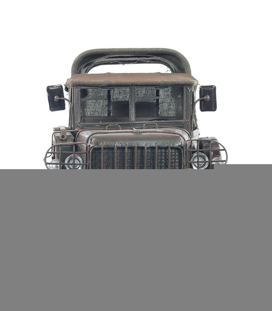 7" Green Metal Hand Painted Model Car