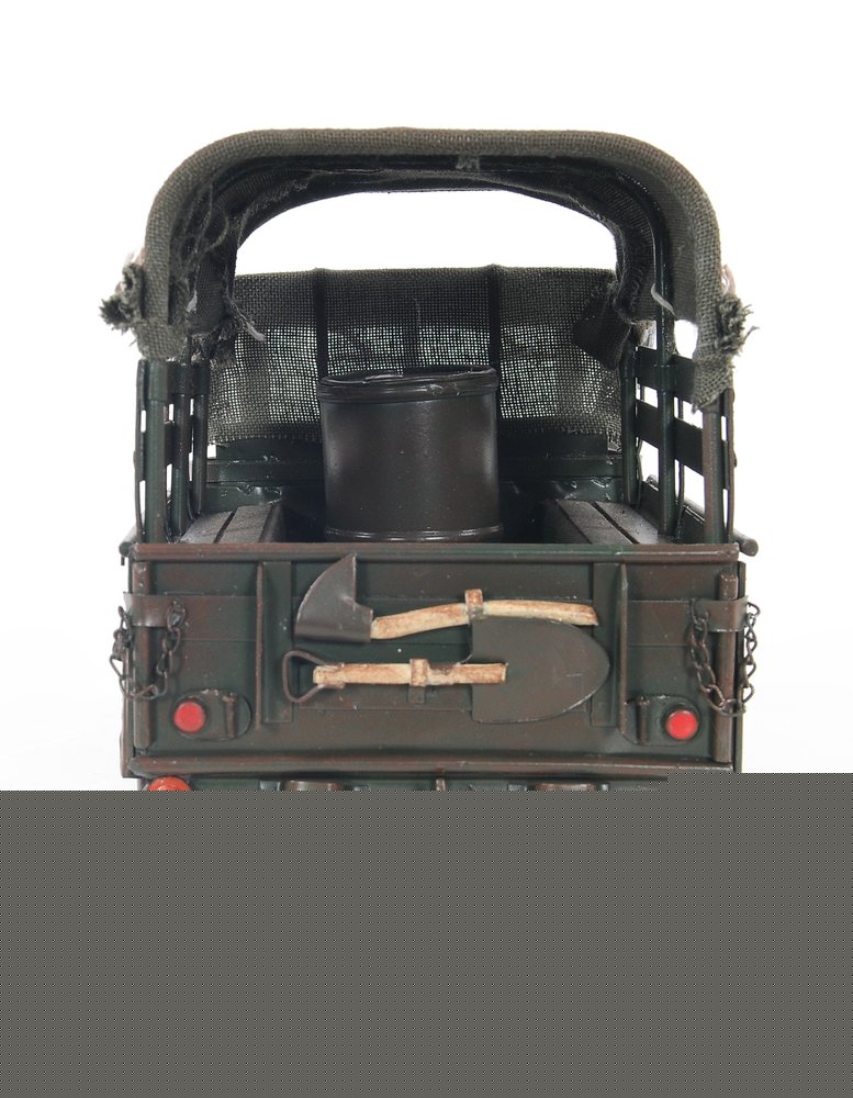 7" Green Metal Hand Painted Model Car