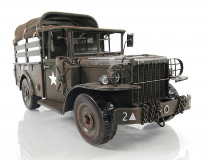 7" Green Metal Hand Painted Model Car