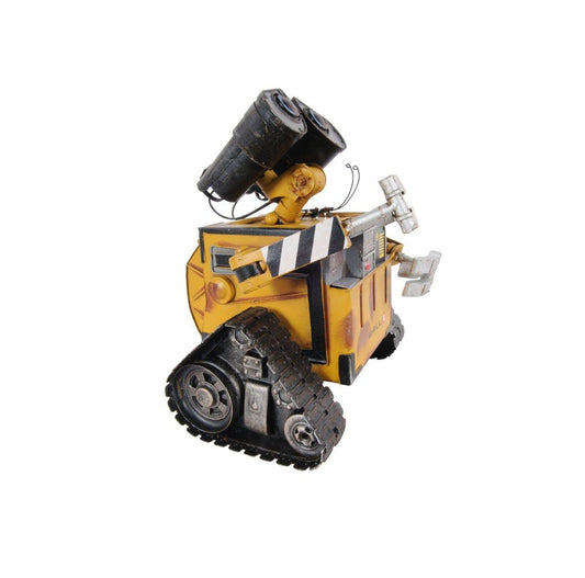 9" Yellow Metal Hand Painted Figurine