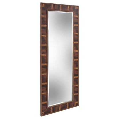 60" Brown Framed Full Length Hanging Mirror