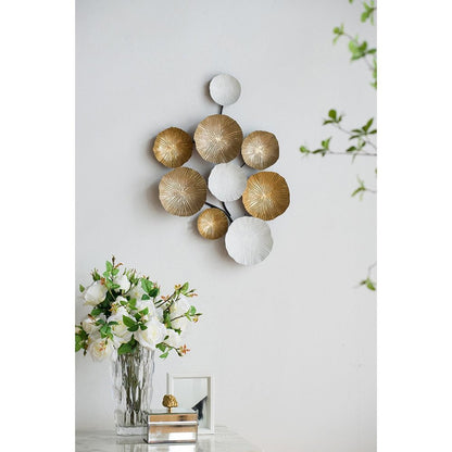 24" X 2" Gold Metal Novelty Hanging Dimensional Sculpture