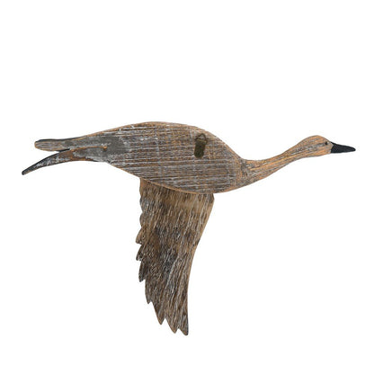 Set of Three Brown Wood Novelty Hanging Dimensional Sculpture
