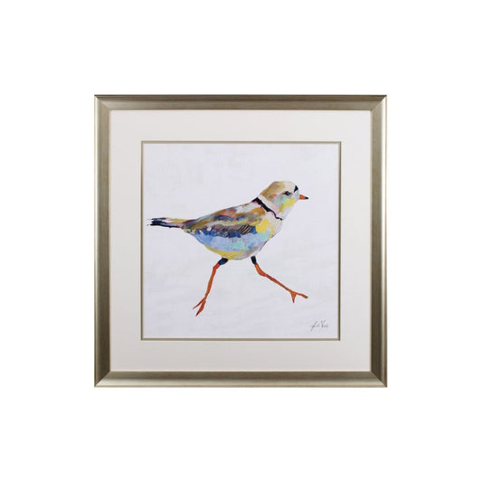 Set of Two Colorful Beach Birds Wall Art