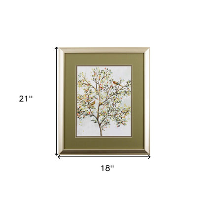Set of Two Colorful Trees Watercolor Wall Art