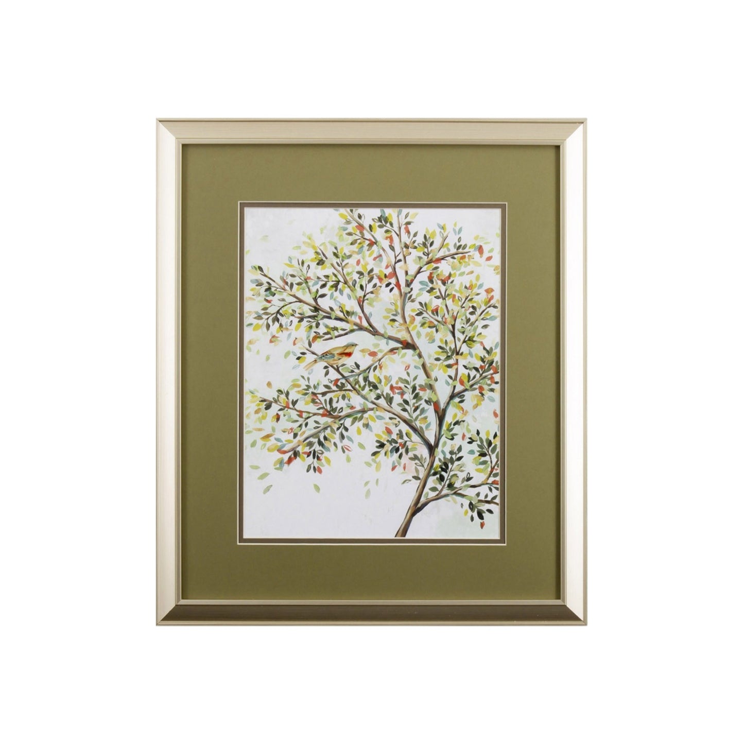 Set of Two Colorful Trees Watercolor Wall Art