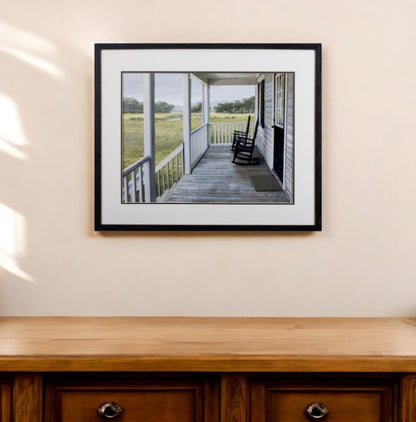 Farmhouse Back Porch Scene Wall Art
