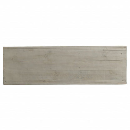 40" White Carved Geometric Sideboard with Two Doors