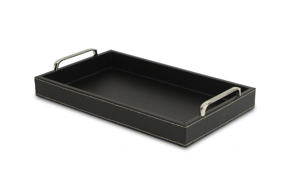 16" Black Solid Wood