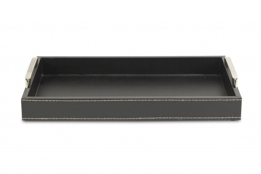 16" Black Solid Wood