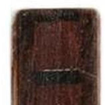 15" Black and Red Normandie Large Boat Hand Painted Decorative Boat