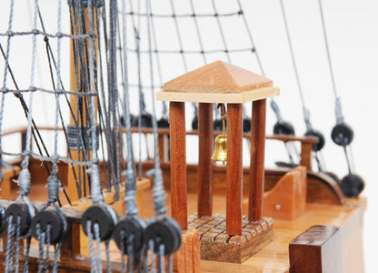 29" Wood Brown HMS Victory Bow Section Hand Painted Decorative Boat