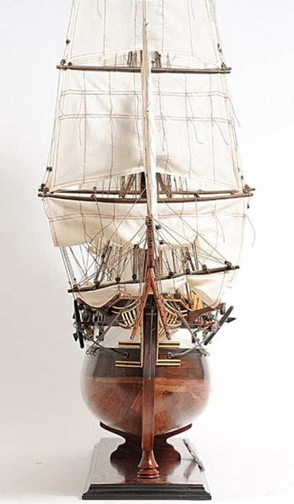 50" Wood Brown Hand Painted Sculpture