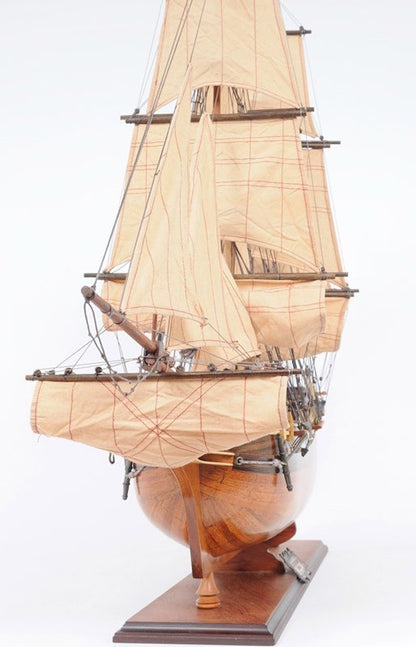 30" Wood Brown Solid Wood Hand Painted HMS Bounty 1787 Model Boat