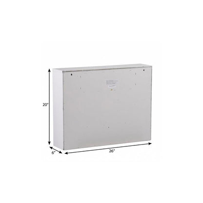 26" White Wall Mounted Floating Desk