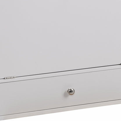 26" White Wall Mounted Floating Desk