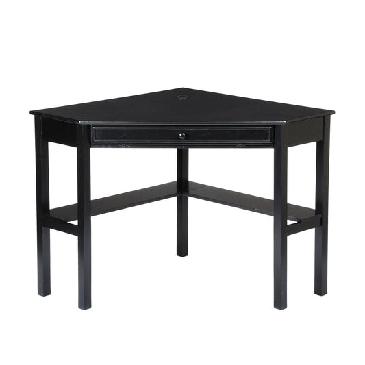 Black Corner Computer Desk