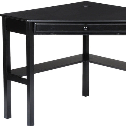 Black Corner Computer Desk