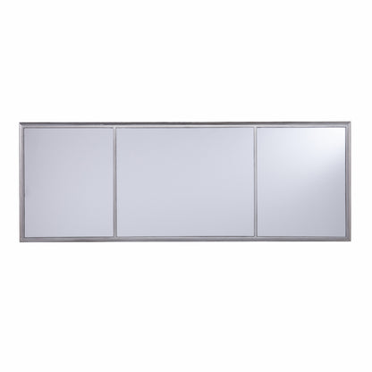 50" Silver Mirrored Writing Desk