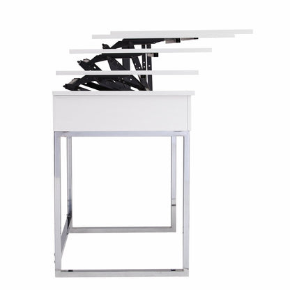 48" Adjustable White Standing Desk Converter
