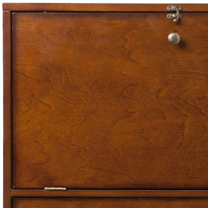 26" Brown Floating desk