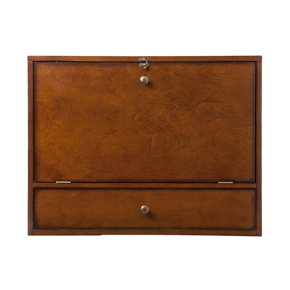 26" Brown Floating desk