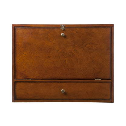 26" Brown Floating desk