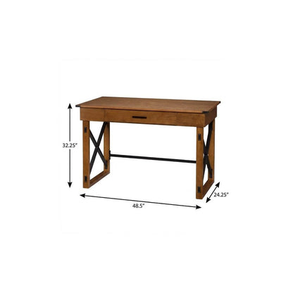 49" Adjustable Natural Standing Desk Converter