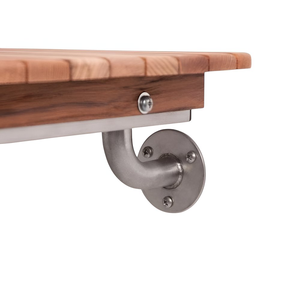 32" Premium Wall Mount Teak Shower Bench