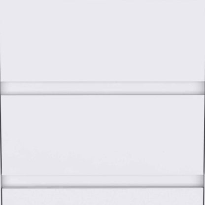 18" White Wood Accent Cabinet With Three Drawers